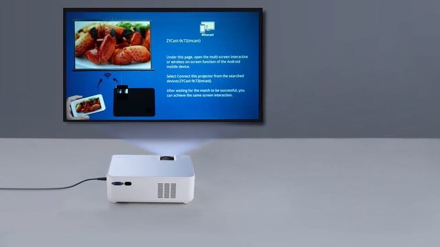 FANGOR Video Projector 1080 Native with Bluetooth，Support Wireless Mirroring Screen смотреть онлайн