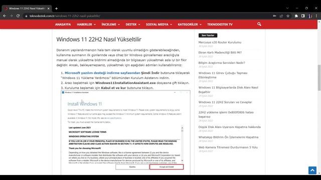 Windows 11 22H2 Yükseltme ve Güncellemesi Nasıl Yapılır ? смотреть онлайн