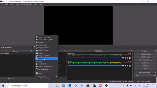 How to create a fake webcam using OBS(windows 10) in a google meet смотреть онлайн