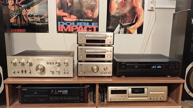 Усилитель Trio KA-7300D, по сравнению звука - модели акустики по номерам (предыдущее видео) смотреть онлайн