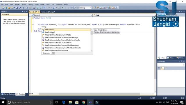 #32 How to use DataGridView in VB.net (Hindi/Urdu) | Shubham Jangid смотреть онлайн