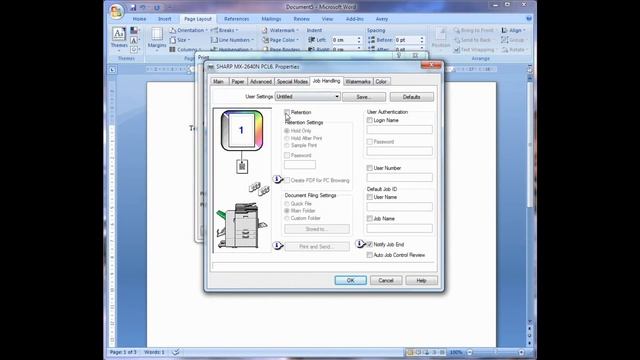 Creating A Custom Folder And Printing To It Sharp MX-2640 Range смотреть онлайн
