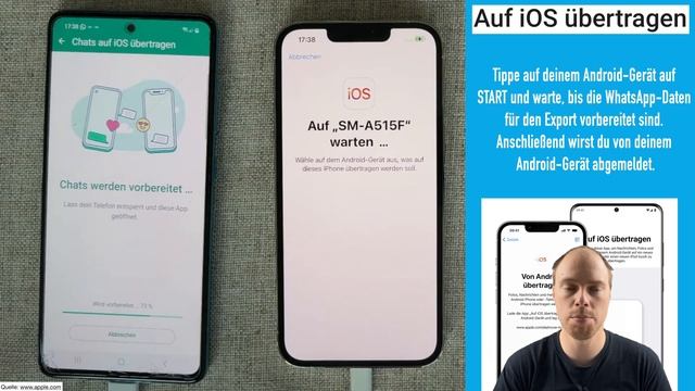 Von Android auf iOS wechseln inklusive WhatsApp Chatverlauf смотреть онлайн