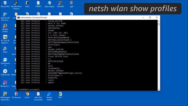 How to view Wi-Fi Passwords in Windows Computer using CMD смотреть онлайн
