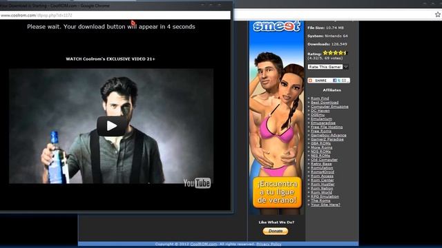 Como descargar roms para project 64 1.7 gratis y rapido 1 link смотреть онлайн