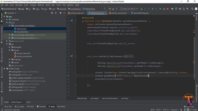 Android tutorial (2020) - 08 - What is Intent? & Transfer data from one activity to Other activity смотреть онлайн
