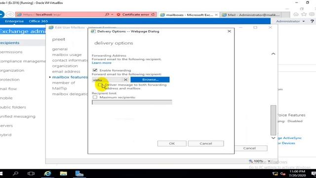 How to Configure Mail Forwarding in Exchange Server 2016, Video No. 21 смотреть онлайн