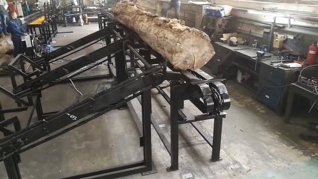 Разобщитель для бревен с продольным транспортером производства ПО "Диаком" смотреть онлайн