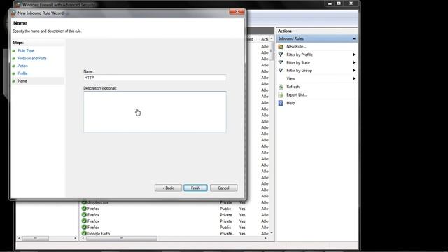Adding port exemption on Windows 7 Firewall смотреть онлайн