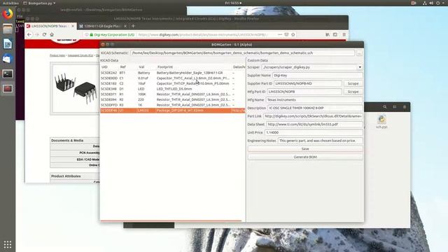 BOMGarten Alpha Demo - KiCAD Bill of Material Management смотреть онлайн
