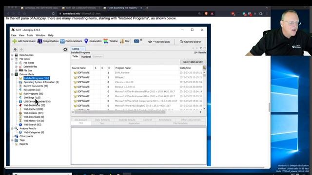 F 221 Examining the Registry from a Disk Image смотреть онлайн