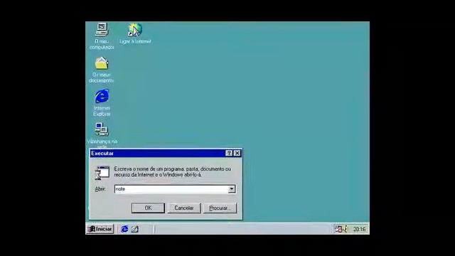 Abrir o Bloco de Notas no Windows 98 смотреть онлайн