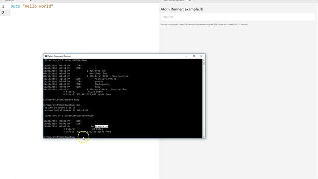 Learn to Code with Ruby - Section 01 - Lesson 10 - Windows : Run Ruby File from Command Prompt смотреть онлайн