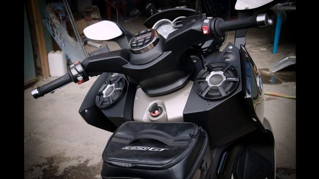 BMW С650 GT Custom Music System. Музыка на максискустер BMW C 650GT