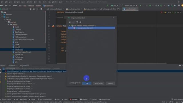 How to Fix Class 'MainActivity' is not abstract and does not implement abstract member смотреть онлайн