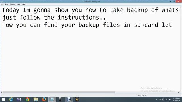 How to take whatsapp backup in windows phone смотреть онлайн