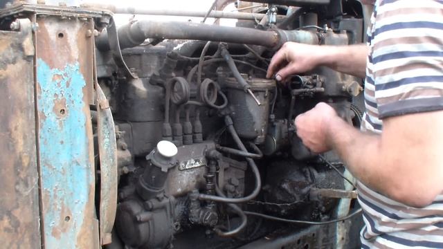 МТЗ 50, СТАРТ двигателя после многих лет. смотреть онлайн