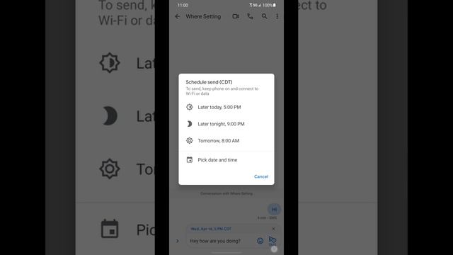 Android Messages: How to schedule a text смотреть онлайн