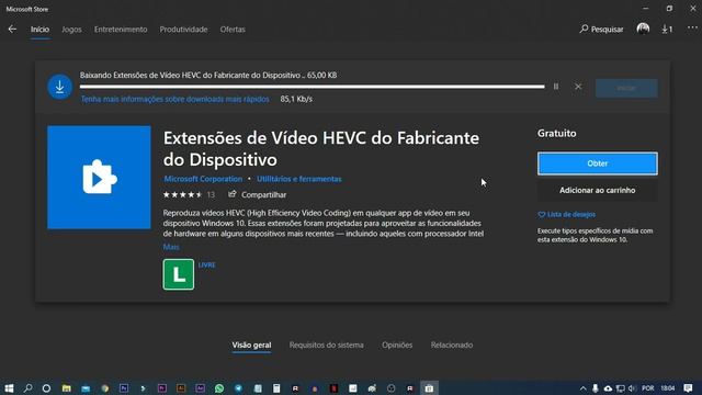 Como RESOLVER ERRO HEVC no WINDOWS смотреть онлайн
