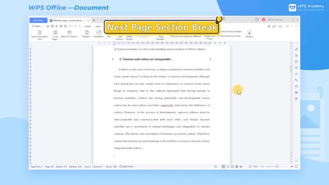 [WPS Academy] 1.3.9 Word: Different usages of the break feature смотреть онлайн