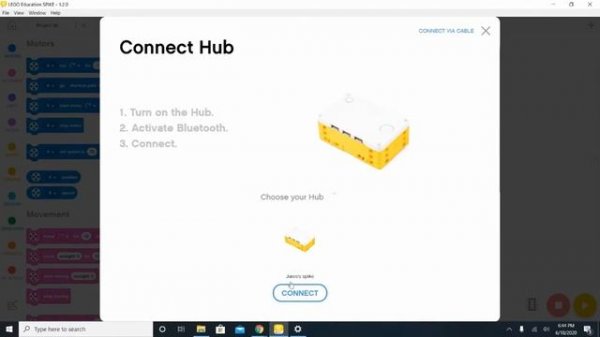 How to connect to and use the Spike Prime Hub