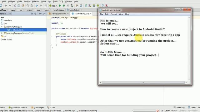 Android - How to create a new project in Android Studio смотреть онлайн