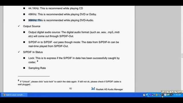 Digital output sampling rate settings смотреть онлайн