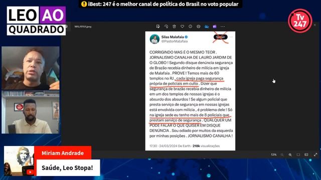 Leo ao quadrado - Covardão se escondeu na Embaixada da Hungria 25.03.24 смотреть онлайн