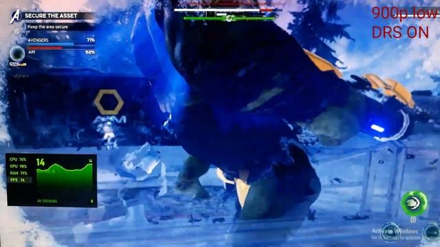 MARVEL AVEGERS BETA AT GT 1030 ALL SETTINGS|DRS ON AND OFF смотреть онлайн