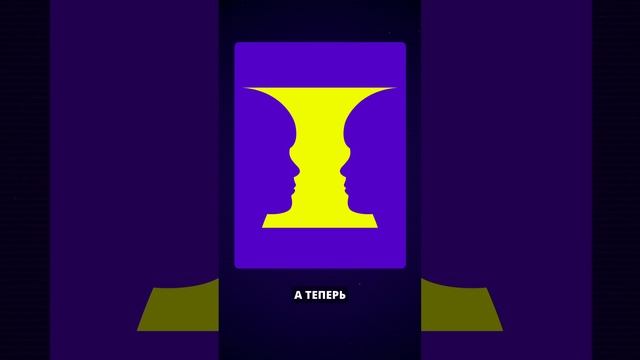 Ваза Рубина — наглядный пример зрительной иллюзии #мозг #иллюзии #вазарубина #зрительныеиллюзии