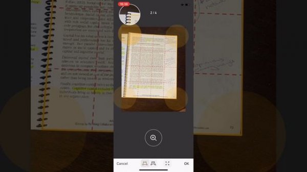 How to create a pdf using the DocScan app