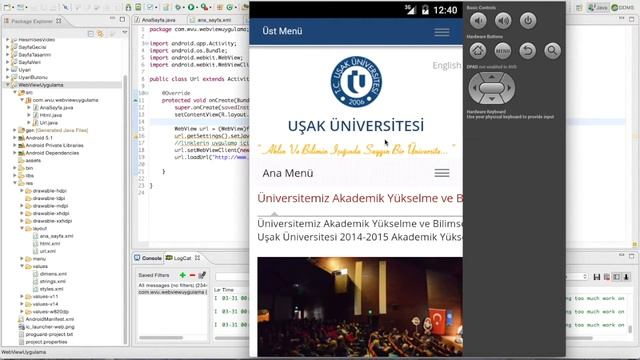 26. Android için WebView ile url ve html uygulaması ve kullanımı 2 смотреть онлайн