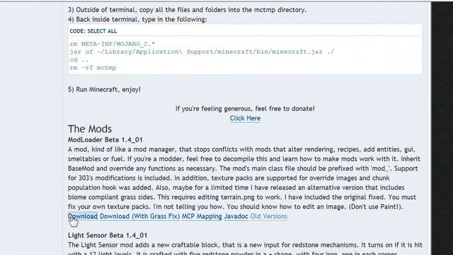 How to install SDK'S gun mod,modloader and Toomanyitems on Mineccraft 1.4_01 for Windows Part 1. смотреть онлайн
