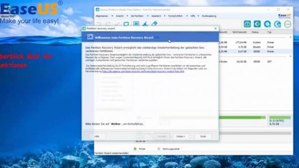 EaseUS Partition Master Anleitung