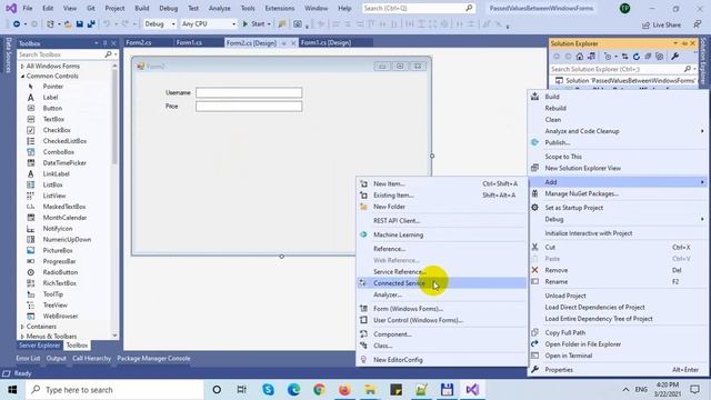 Passing Values Between Windows Forms смотреть онлайн