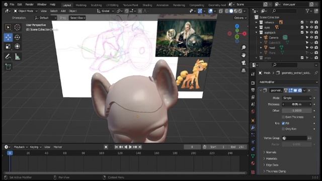 APPLEJACK G5 SCULPTING INSIDE BLENDER 3.0 [TIMELAPSE] смотреть онлайн