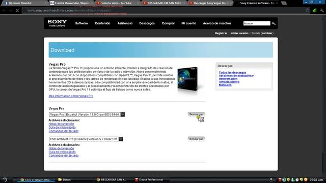 Como Descargar Sony Vegas Pro 11 para windows xp y windows 7 смотреть онлайн