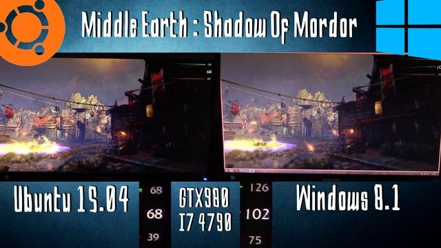Shadow Of Mordor - Ubuntu 15.04 vs Windows 8.1 - GTX 980 смотреть онлайн