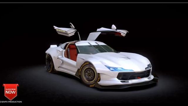 2085 Restomod JetVette Model 3D смотреть онлайн