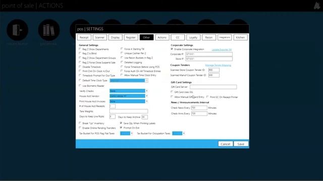 The FasTrax POS Settings - Part 2 of 2 смотреть онлайн
