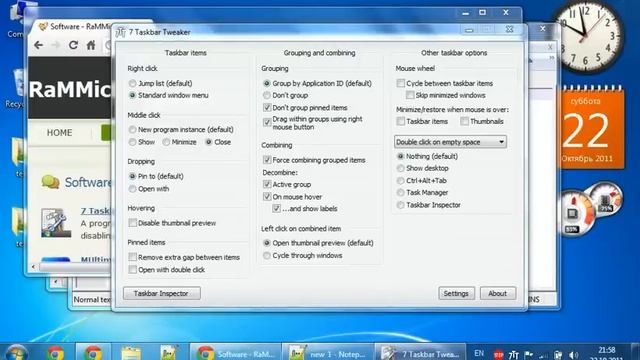 7+ Taskbar Tweaker Demo