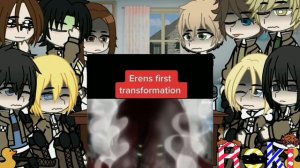 Aot react to eren angst||snk/aot||spoilers||gce
