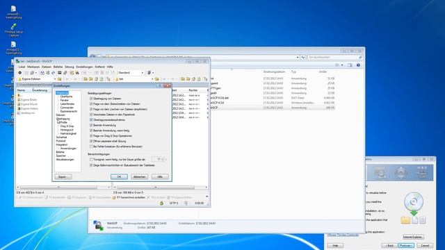 WinSCP mit den beiden verschiedenen Masken (Explorer / Commander) смотреть онлайн
