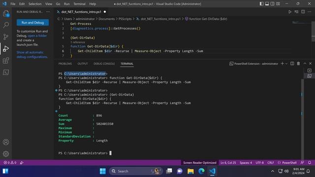 PowerShell 7 Tutorial 22: Brief Introduction to .NET Functions (very short intro of .NET in PS) смотреть онлайн
