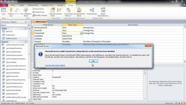Lookup wizard in Access 2010 смотреть онлайн
