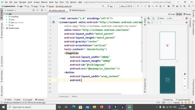 Android Studio Tutorial How to rotate image in Android Studio with BGM смотреть онлайн