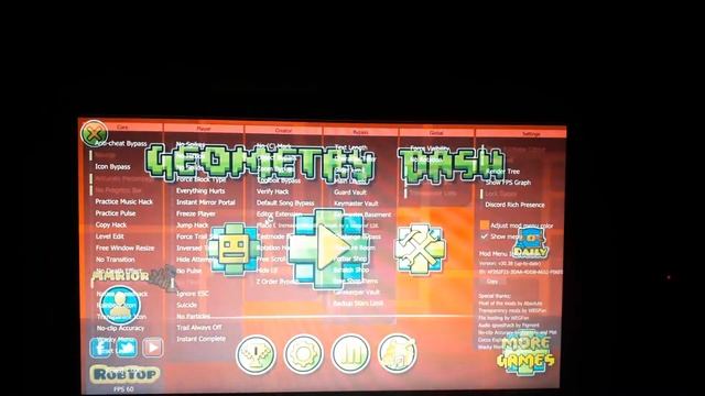 Como descargar Ell Mega hack v6 para Geometry dash 2.113 смотреть онлайн