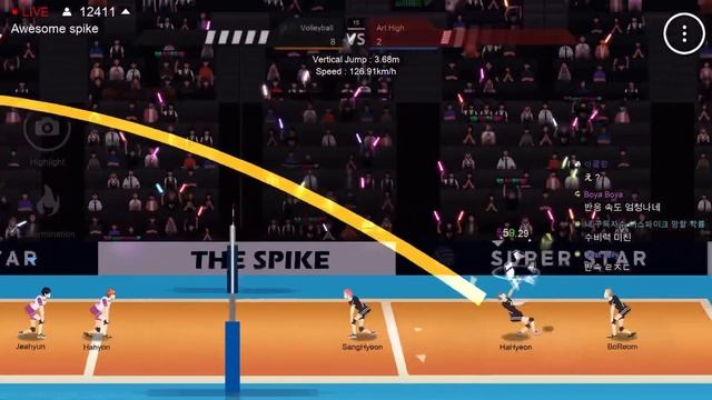The Spike - Volleyball ! 3x3 ! Jeahyun Dark Effect Vs Sanghyeon Super Star ! Gameplay смотреть онлайн