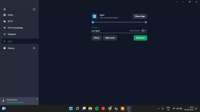Connect ssh and ftp to ec2 aws using termius | termius tutorial in hindi | Termius смотреть онлайн