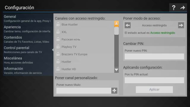 SSIPTV COMO QUITAR EL CONTROL PARENTAL смотреть онлайн